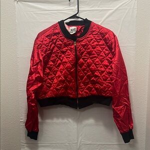 Red Quilted Women's Jacket
